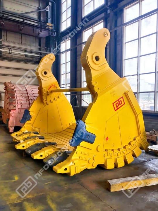 Челюсть ковша с донной разгрузкой для экскаватора Komatsu PC-4000 объемом 19 куб.м